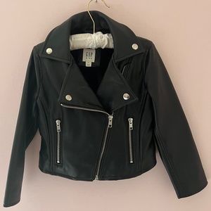 GAP Kids Faux Leather Coat Size XS